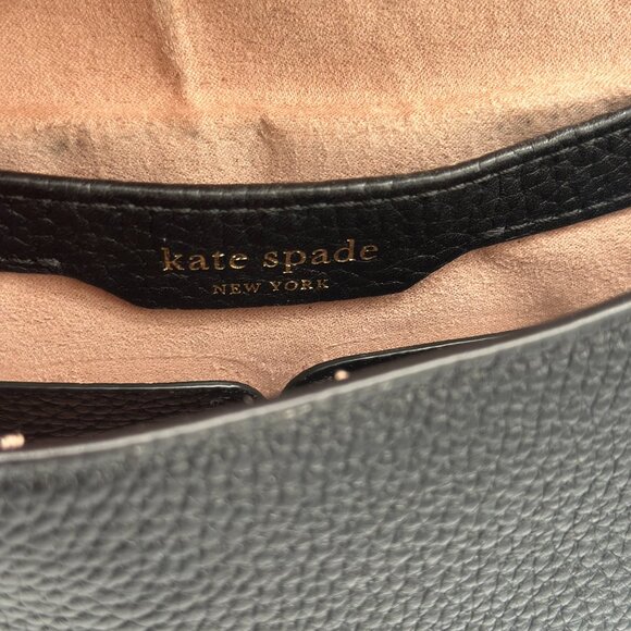 Kate Spade New York Leila Mini Flap Crossbody Women's Bag - Black - Picture 10 of 11